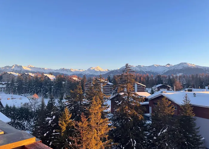 Cosy Rooftop Downtown With Stunning View And Swimming Pool Crans-Montana